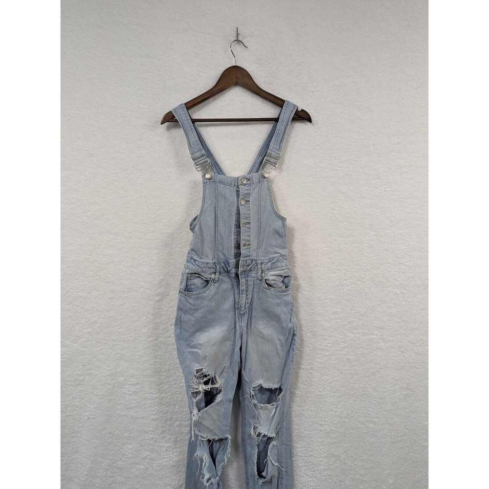 Womens Vanilla Star Distressed Overalls Denim Blue Size 5 - Picture 2 of 16